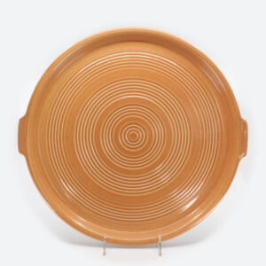 Pacific Pottery Hostessware 413 Tab Target Platter Apricot