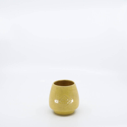 Pacific Pottery Hostessware 418 Antique Tumbler Yellow Speckle