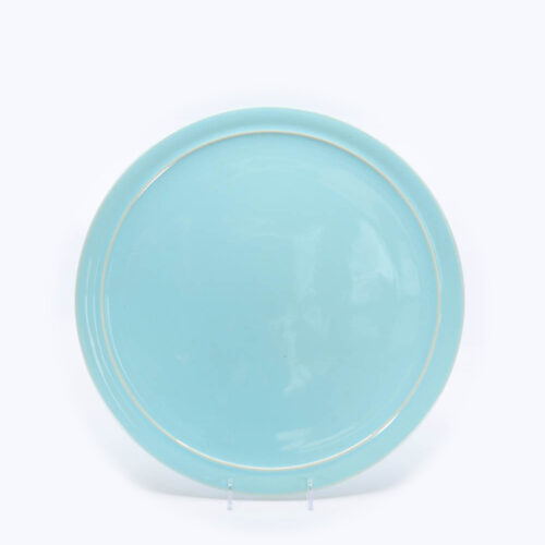 Pacific Pottery Hostessware 619 13 Cake Plate Aqua