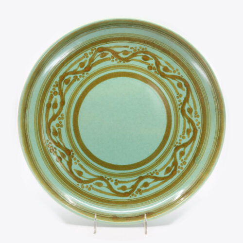 Pacific Pottery Hostessware 624 Low Bowl Dec Green