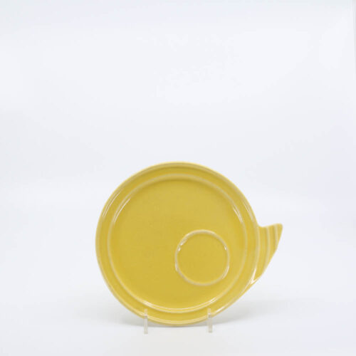 Pacific Pottery Hostessware 632 Canape Plate Yellow