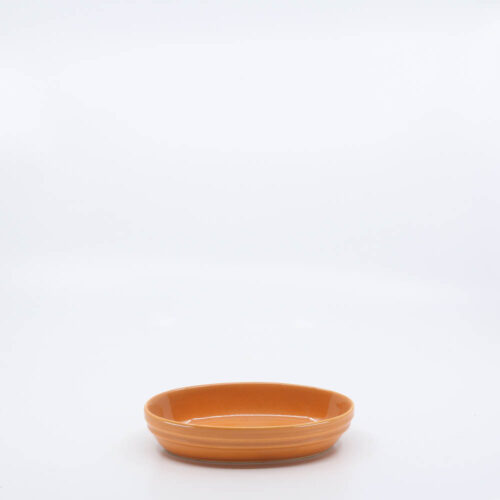 Pacific Pottery Hostessware 667 Ind Oval Bowl Apricot