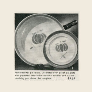 Pacific Pottery Hostessware Decorated Pie Plate Ad