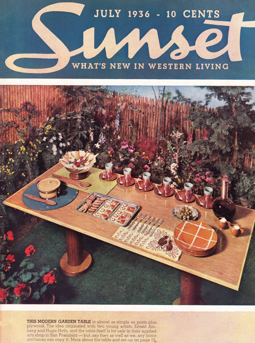 Sunset Magazine July 1936 Pacific Pottery