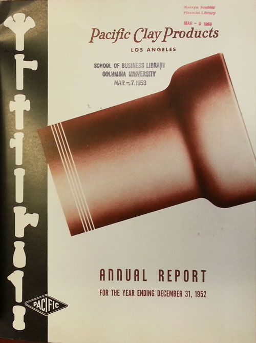Pacific Clay Products Annual Reports