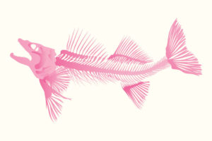 QwkDog Design Fish Skeleton