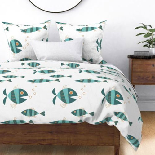 QwkDog Metlox Tropicana Fish Design Bedding 01