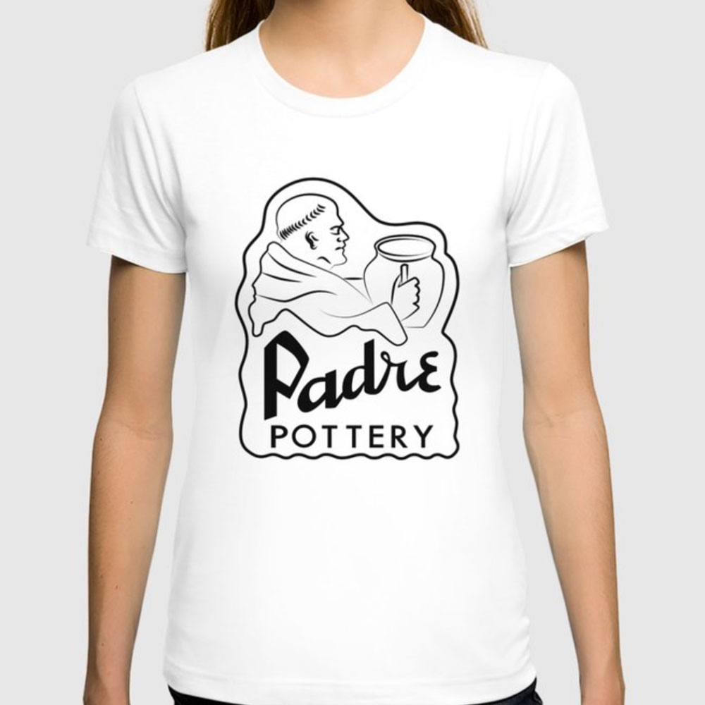 QwkDog Padre Pottery Logo Design T-Shirt