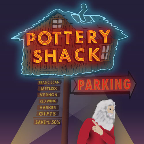 QwkDog Pottery Shack Laguna Print