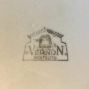 Vernon Kilns Early California Backstamp Montecito