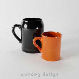 QwkDog Bauer Pottery Plainware Mugs