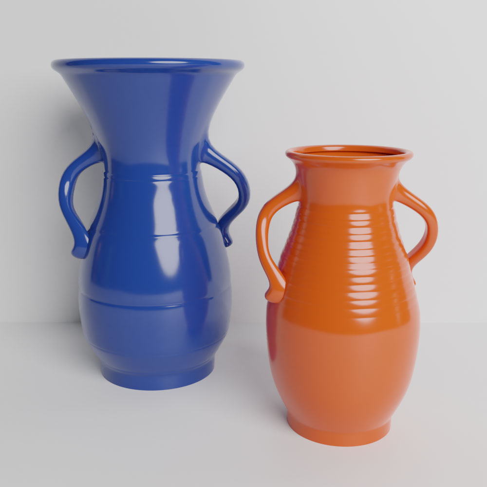 QwkDog Bauer Pottery Hands on Hips Vases