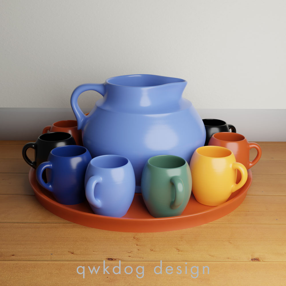 QwkDog Bauer Pottery Matt Carlton Dutch Drinkware