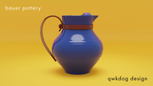 QwkDog Bauer Pottery Ice Pitcher