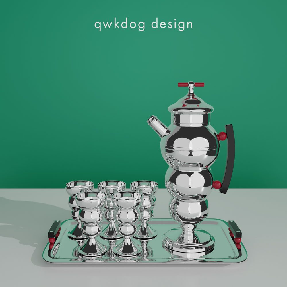 QwkDog 3D Art Deco Shaker - Farber Bros