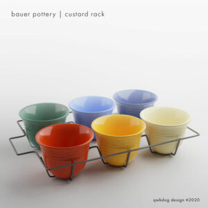 QwkDog 3D Bauer Pottery Custard Rack