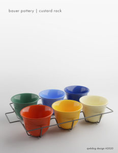 QwkDog 3D Bauer Pottery Custard Rack