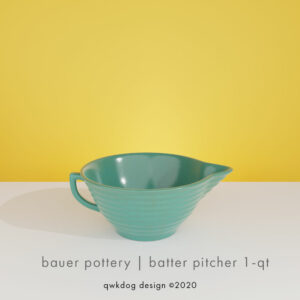 QwkDog 3D Bauer Pottery Batter Bowl