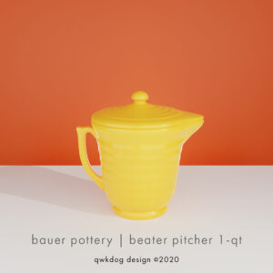 QwkDog 3D Bauer Pottery Beater Pitcher