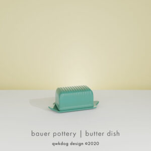 QwkDog 3D Bauer Pottery Butter Dish