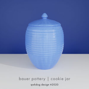 QwkDog 3D Bauer Pottery Cookie Jar
