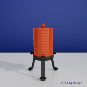 QwkDog 3D Bauer Pottery Cigarette Jar