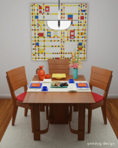 QwkDog 3D Metlox Pintoria Mondrian