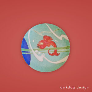 QwkDog 3D San Jose Pottery Red Fish