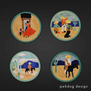 QwkDog 3D San Jose Pottery Plates