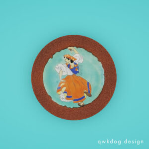 QwkDog 3D San Jose Pottery Dancing Woman