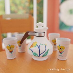QwkDog 3D Vernon Kilns Harry Bird Desert Mallow