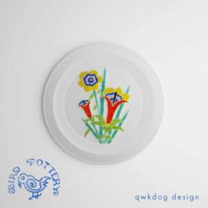 QwkDog 3D Vernon Kilns Harry Bird Lily Orange