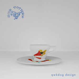 QwkDog 3D Vernon Kilns Harry Bird Trumpet Flower