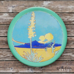 California Faience Tea Tile - Desert