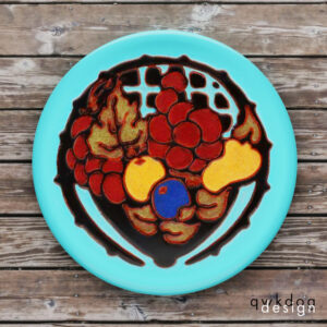 California Faience Tea Tile - Fruit Basket