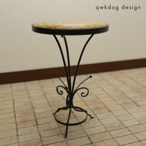 QwkDog 3D D&M Tile Table - Yellow Geometric