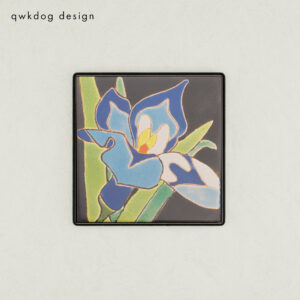 San Jose Pottery Flower Tile - Iris