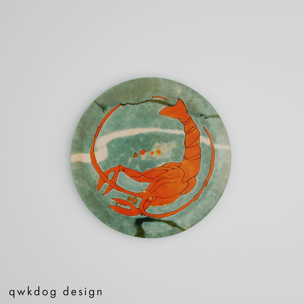 QwkDog 3D San Jose Mission Pottery Lobster Plate
