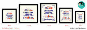 Catalina Island Pottery Print Frames