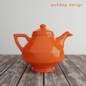 QwkDog 3D Vernon Kilns Early California Teapot