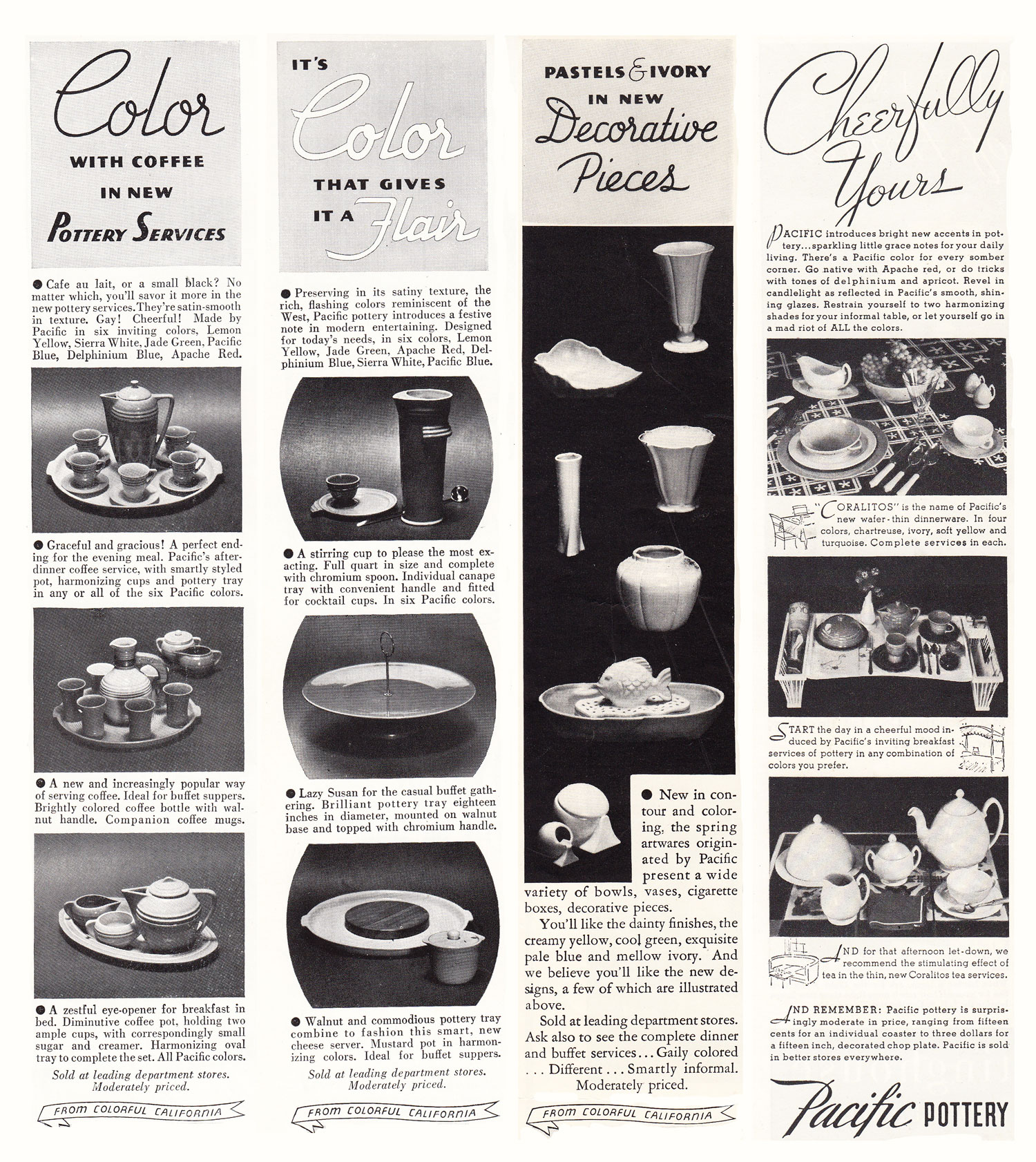Pacific Pottery Magazine Advertising