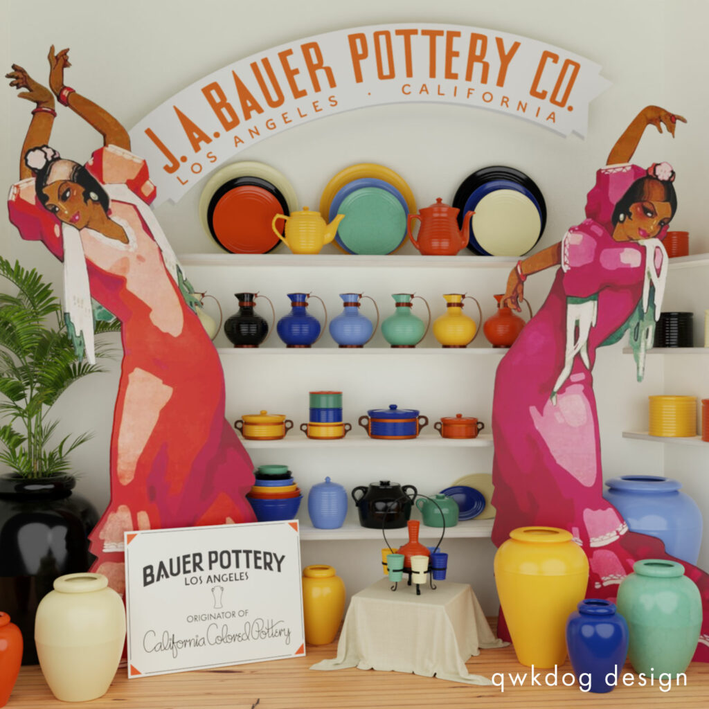 QwkDog 3D Bauer Pottery Window Gazing (color)