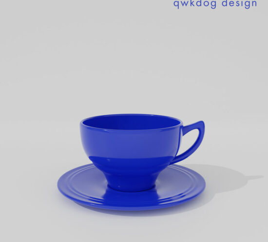 QwkDog 3D Metlox California Pottery Cup Saucer