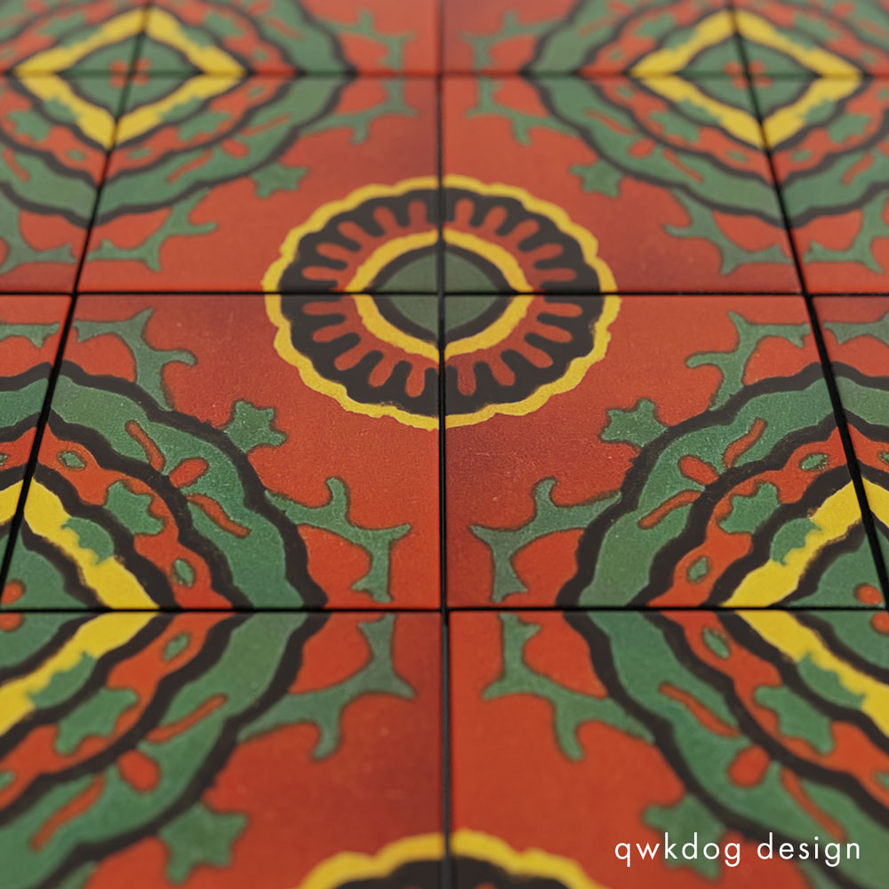 QwkDog 3D Taylor Tile 6x6 Geo Panel