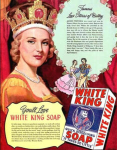 Metlox White King Soap Advertisement
