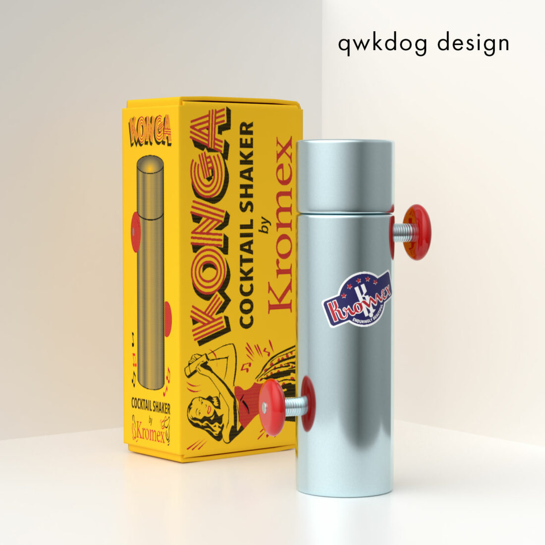 QwkDog Design Kromex Konga Shaker