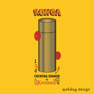 QwkDog Design Kromex Konga Shaker Graphic