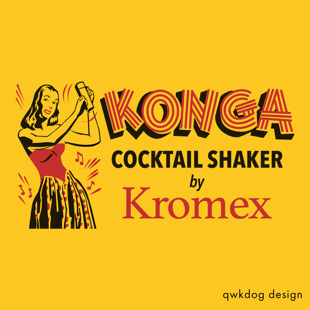 QwkDog Design Kromex Konga Shaker Graphic
