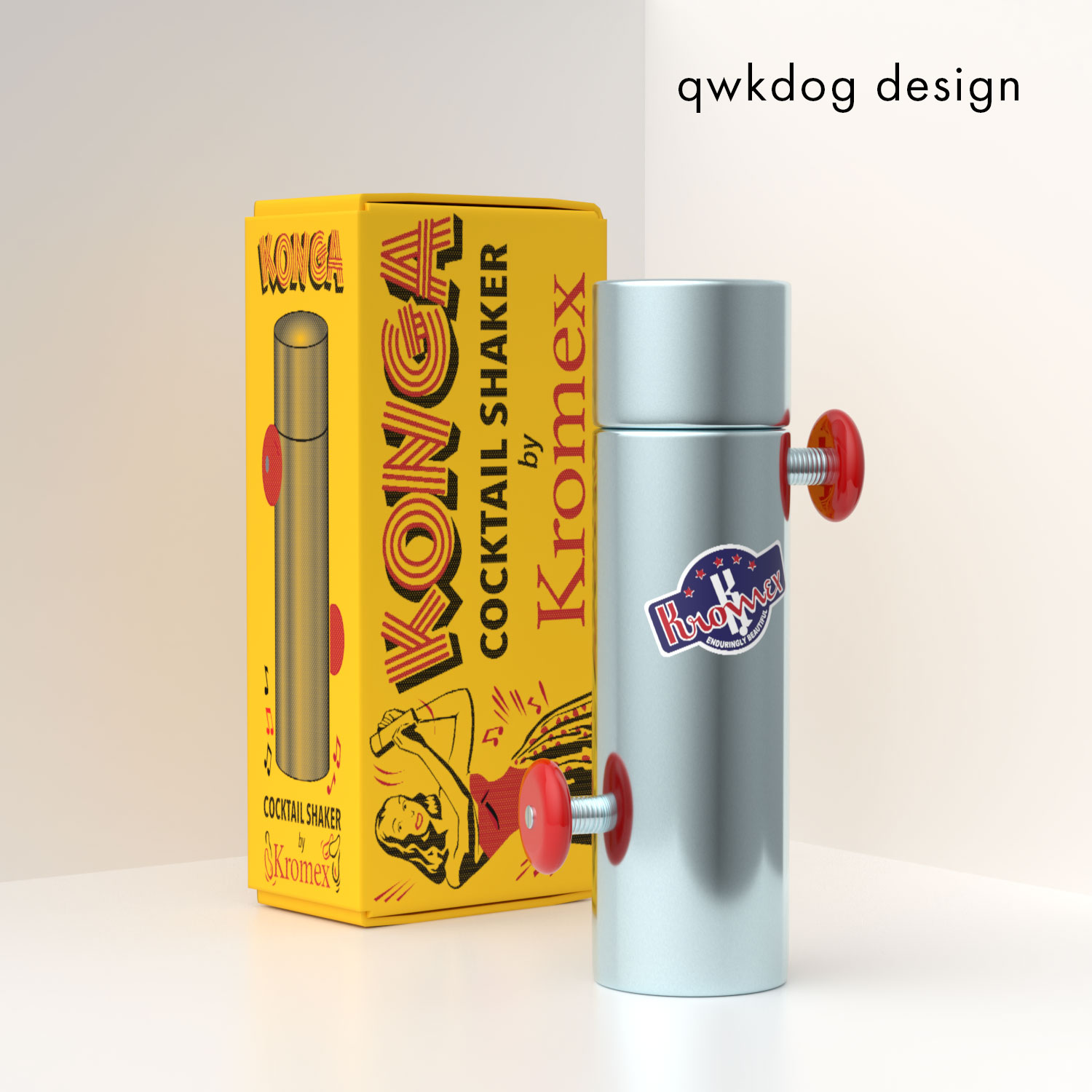 QwkDog Design Kromex Konga Shaker