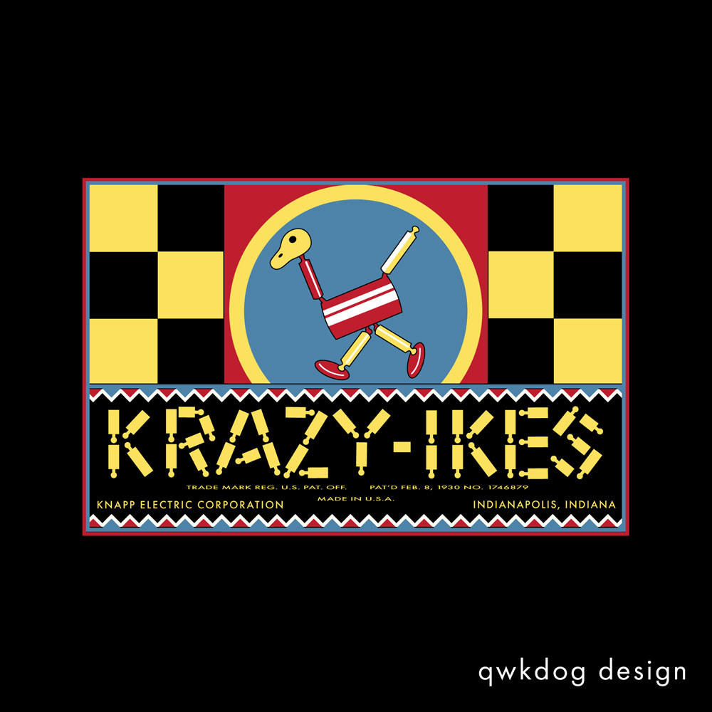 QwkDog Design Krazy Ikes Box Top